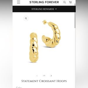 Statement Croissant Hoops